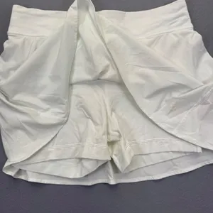 Lululemon Pace Rival Skirt Tall White Tennis Running Skort Size‎ 8 LW8AJGS thumbnail 7