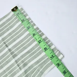 Madewell NWT The Tailored‎ Tapered Pant in Striped Linen-Blend Green White 6 thumbnail 11