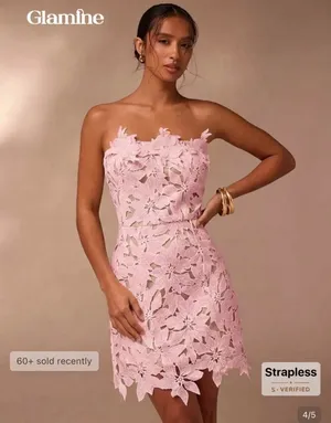 Pink floral dress thumbnail 3