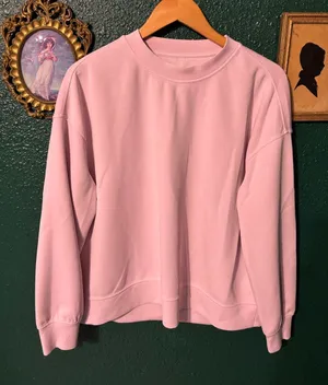 Lululemon Softstreme Crewneck Oversized Pullover Sz Large Pink Organza thumbnail 1