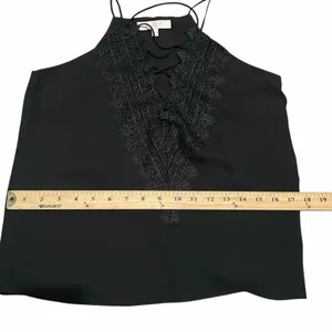 WAYF Lace up Black Camisole Size Small thumbnail 6