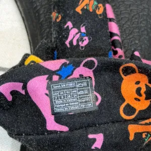Sanuk Grateful Dead Yoga Sling 2 Sandals Size 7 Black Dancing Bears Print‎ thumbnail 6