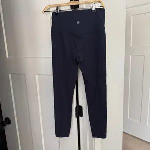 Athleta Ultra High Rise Elation 7/8 Navy‎ Blue Tights Leggings thumbnail 5