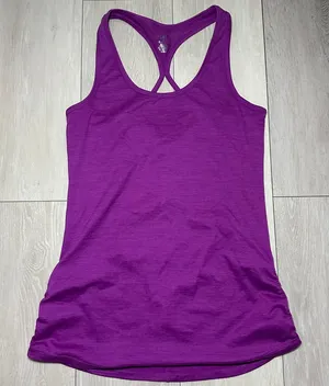Small purple racerback‎ GAIAM women's workout casual tank thumbnail 1