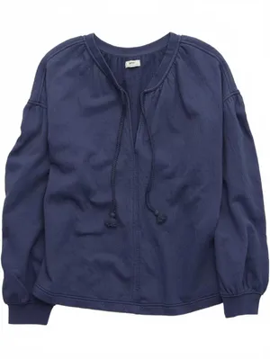 AE Aerie Easy Street Sweatshirt American Eagle NWT Fresh Bright Blue XS thumbnail 1