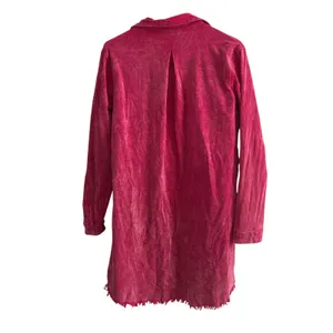 Umgee USA pink corduroy long sleeve dress feminine thumbnail 3