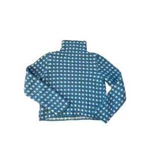 Anthropologie Sleeping on Snow Popcorn Stitch Pullover Sweater Size M Blue thumbnail 2