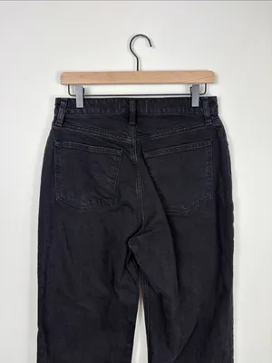 Abercrombie 90s Relaxed Jeans Curve Love Women’s Size 28 6 Black Denim High Rise thumbnail 7