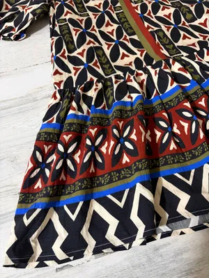 THML Geometric Print Boho Dress Size Small thumbnail 4