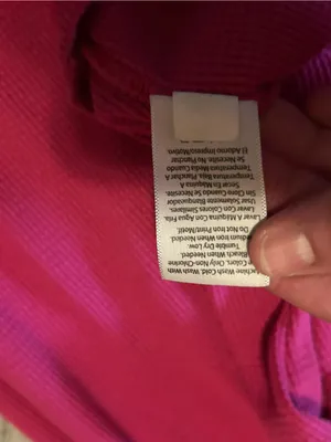 Time and Tru Bright Pink Long Sleeve Waffle Knit Top- size xl thumbnail 8