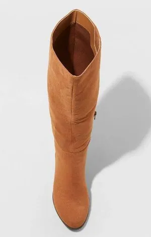 A New Day Cognac Knee High Boots 8.5 thumbnail 3