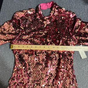 Anthropologie Maeve Long Sleeve Mock Neck Sequin Mini Dress thumbnail 9
