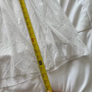 OFFLINE Aerie White Sheer Pointelle Mesh Maxi Skirt Medium Beachy Quiet luxury thumbnail 4