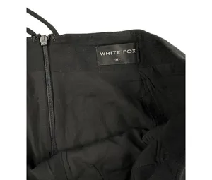 White Fox Boutique - Waist Wrap Tie Mini Skirt in Black thumbnail 2