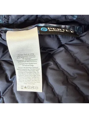 Eddie Bauer First Ascent Stormdown 800 Jacket Womens Medium Blue Goose Down Coat thumbnail 6