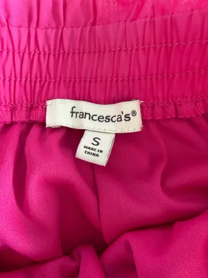 Francesca's Hot Pink Tiered Skort thumbnail 7