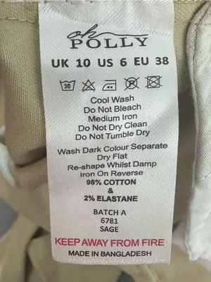 Oh Polly Blake Sage Twill Cargo Utility Jumpsuit Long Sleeve Sz 6 Wide Leg NEW thumbnail 8