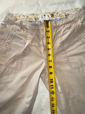 Old navy beige capri pants size 8 thumbnail 9