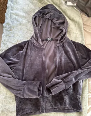 Velvet Zip Up Jacket Size M thumbnail 1