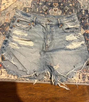 American Eagle Jean Shorts High-Rise strigid thumbnail 1