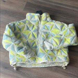 Free People Mountain High 3D Fleece Jacket Womens S thumbnail 3