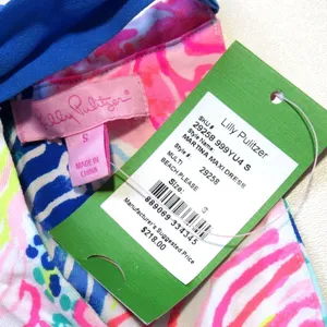 NWT Lilly Pulitzer Martina Maxi in Beach Please Tie Halter Neck Jersey Dress S thumbnail 8