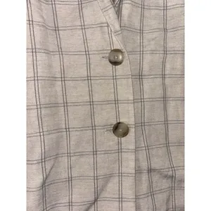 Madewell Dorset Blazer Windowpane Size S Minimalist‎ Oversized Linen thumbnail 5