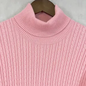 Anne Klein Sport Womens Cable Knit Turtleneck Sweater Size XL‎ Preppy Classic thumbnail 2