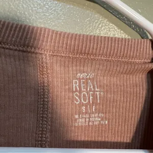 Aerie Women's Size Small Real Soft Button Front Henley Top Beige Tan Ribbed Long thumbnail 10