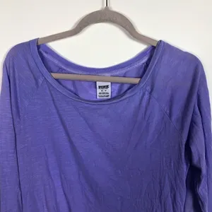 Pink Victoria’s Secret purple‎ long sleeve top thumbnail 2