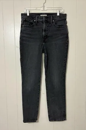 Madewell The Perfect Vintage Jean Womens Black Wash Denim Size 29 thumbnail 1