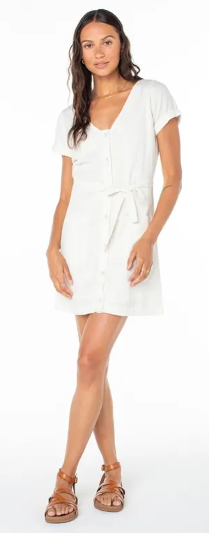 Roxy Women's Kona Mini Dress in Snow White size M NWT thumbnail 1