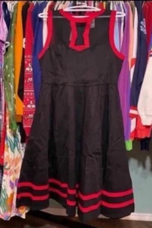 Disney parks x her universe marvel Black Widow dress shop dress L NWT thumbnail 1