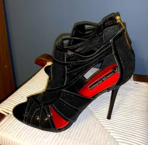 Charles Jourdan cutout heels black Size 9.5 thumbnail 1