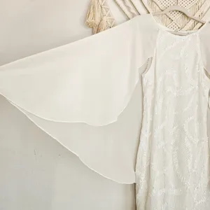 One33 Social White Sequin Cape Minidress Size 10 Bridal Cocktail Sheath thumbnail 10
