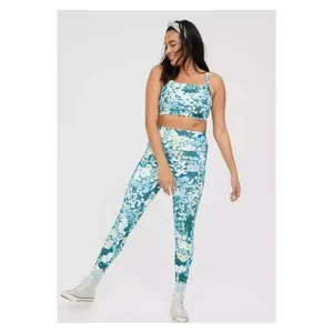 NEW Aerie OFFLINE Goals 3D Floral High Rise Leggings Women's Size‎ XS Gym Girl thumbnail 7