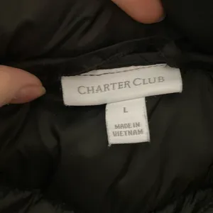 Charter Club Packable Hooded Puffer Coat Size Large Black thumbnail 5