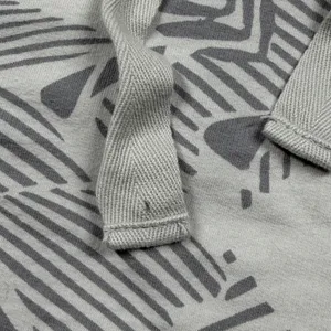 Aerie Palm Print Hoodie Gray White Lightweight Women’s Small Oversized thumbnail 5