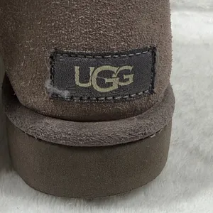 UGG Gita Grey Suede Shearling Lace Up Boots 1018629 Womens Size 6 thumbnail 3