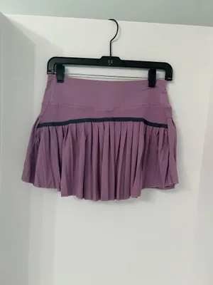 Purple pleated tennis skirt thumbnail 2