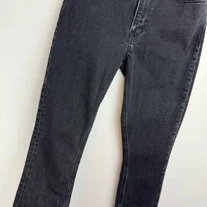 Abercrombie & Fitch Split Hem Jeans Sz 25 Black Denim Skinny High Rise thumbnail 8