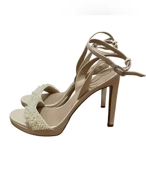 Sam Edelman Jade Perla Ivory Pearl Bridal Platform Heels Women’s Size 9.5 thumbnail 2