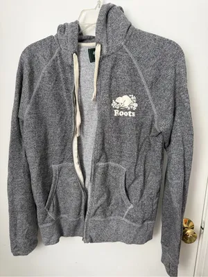 Roots Men's Heather Gray Zip Hoodie Jacket thumbnail 1