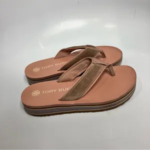 Tory‎ Burch platform 70’s flip flops pink size 6 thumbnail 3