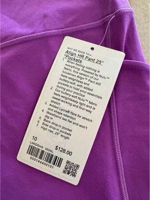 Lululemon Align With Pockets High Rise 25” Moonlit Magenta Size 10 NWT thumbnail 4