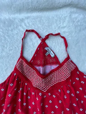 Crave Fame Red‎ Printed Spaghetti-Strap Camisole thumbnail 9
