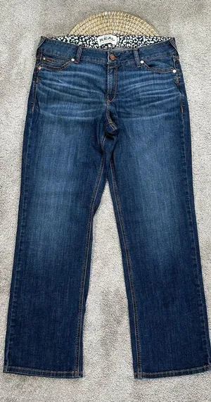 Ariat Women’s Real Low Rise Charly Straight Leg Jeans Western in Florida 34R thumbnail 1