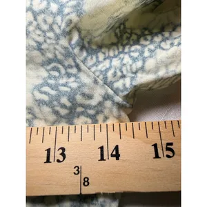 Princess Polly Blue Cream Animal Print Mesh Long Sleeve Size 4 Boho Indie Y2K thumbnail 5