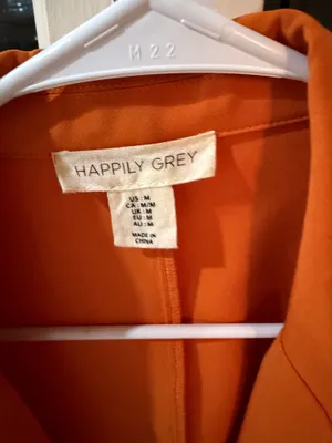 Happily Grey Blazer Orange Size M thumbnail 2