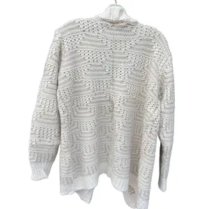 NWT Life is Beautiful size L/XL cream and oatmeal open front cardigan thumbnail 2